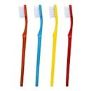 aquawhite® Complete Active Toothbrush, Hard Bristles, Pack of 4. (Colour may vary)