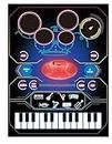 Rahasya Enterprise 2 In 1 Music Learning Toys,Electronic Drum Set + Piano Mat|Record & Playback,Built-In Songs,8 Instrument Sounds,24 Keys,Christmas Birthday Gifts For Toddler Kid Boy Girl 3 4 5 6 7 8