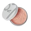 No7 Flawless Finish Loose Powder - Medium - Loose Finishing Powder - Makeup Setting Powder with Matte Finish for All Skin Tones - All Skin Types Including Oily Skin