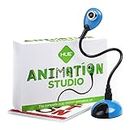 HUE Animation Studio: Kit Completo di Animazione Stop Motion (Telecamera, Software, Libro in Lingua Inglese) per Windows/macOS (Azzurro/Blu)