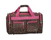 Rockland Duffel Bag, Pink Leopard, 19-Inch