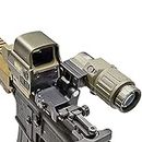 558 Red Green Dot Holographic Sight Reflex Scope with G33 3X Magnifier Quick Release Mount Combo Tactical Telescopes 558+G33 Sight (tan)