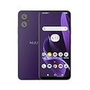NUU A15 Cell Phone 4GB + 128GB, Unlocked for Mint, Metro, T-Mobile, Qlink and More, Perfect for Teenagers, Dual SIM 4G, Octa-Core Helio G36 2.2GHz 6.5" HD+, Android 13, Purple, US Warranty