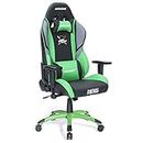 AKRacing One Piece Gaming Chair Desk Chair, Zoro, Green, Green, Gaming Chair, One Piece, Collaboration Model, Durable PU Leather, 180° Reclining, Home & Remote