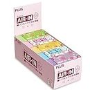 Plus Eraser, Air-In Pattern, Floral, 14.2-18.9 x 8.9 inches (36-480 x 20 cm), 5 Colors Included (Blue, Pink, Green, Yellow, Purple), Set of 5 Colors