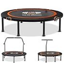 FK Sports Foldable Fitness Rebounder Trampoline, 40" Foldable Mini Trampoline, Round Mini Fitness Trampoline a indoor trampoline (40" without T bar Handle)