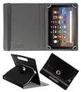 Acm Rotating Leather Flip Case Compatible with Amazon Fire Hd 8 Plus 2020 Tablet Cover Stand Black