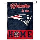 WinCraft New England Patriots Welcome Home Decorative Garden Flag Double Sided Banner