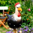 Funny Chicken Fence Decor Statues Home Garden Farm Yard Decorations Sculpture