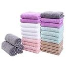 Sunny zzzZZ 24 Pack Kitchen Dishcloths, Multicolor - 16x19 inch