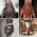 Wasserdicht Temporäre Tätowierung Aufkleber Hand Zurück Tatto Kunst Flash Tattoo Fake Tattoos für