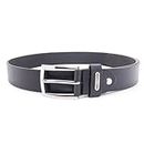 RedTape Formal Black Leather Belt For Men | Solid Leather Belt | Classic and Durable_RBL649A-S