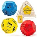 Covelico Kids Toys | Exercise Dice for Kids | Exercise & Fitness Equipment | Toddler Toys - Dice Set | Sport & Outdoor Toys & Kids Outdoor Play Equipment
