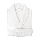 Linum Home Textiles Waffle Terry Robes 100% Authentic Turkish Cotton Luxury Spa Hotel Collection, S/M, White
