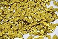 Asiatic 2 Hole Leaf Shape Plastic Sequins for Embroidery/Decoration/Art and Craft/Decoration on Clothing, Jewelry, Bags, Shoes and Also Used for DIY Items (Pack of 100 Gram)