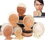 Mineral Makeup 6 piece Set Natural Mineral Foundation by Intelligent Cosmetics® Natural SPF (MEDIUM & MEDIUM BEIGE)