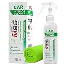M95 Car Interior Cleaner, Citrus Scent, Non-Acidic, for Leather, Wood, Fabric, Plastics, Rubber and Roof, Removes Germs Stains & Frozen Dirt for All Car Interior Cleaner. with Microfiber Cloth