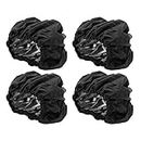 4 Pcs/Set Stroller Wheel Protection Covers Black Wheelchair Tire Protector for Child Kid Baby Stroller Jogger Wheels Protection Covers(L)