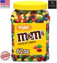 M&M'S Peanut Milk Chocolate Candy Bulk Jar (62 oz.) FREE SHIPPING
