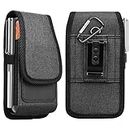 Tiflook Phone Holster for iPhone 12 Pro Max 11 XS XR 8+ 7+ Samsung Galaxy Note 20 Ultra S20 FE S10 A71 A51 A11 Moto G Power E7 LG G8 Stylo 5 Belt Clip Case Pouch with RFID Blocking Card Holder,Black
