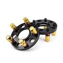 Wheel Hub Gaskets 2PCS 15mm 5x120mm Hubcentric Wheel Spacers CB 72.56mm For BMW For M5 2005-2010 5.0,M5,M5 For Touring Hubcentric Wheel Spacer (Size : Gold)