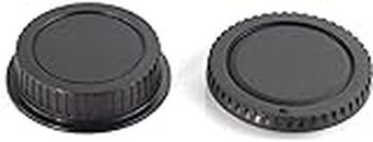 FND Replacement for Canon Lens Rear Cap for Canon EF SLR Lenses & Canon RF-3 Body Cap for EOS SLR Cameras Pack of 2