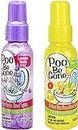 Poo Be Gone Toilet Spray 1.85oz - Before You Go Toilet Bathroom Deodorizer 2 pack (Lavender & Citrus)