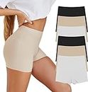 Women's Boyshort Panties Seamless Nylon Underwear Stretch Boxer Briefs 3 Pack (M, Mix Color 3 Pack)
