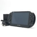 SONY PS Vita PCH-2000 Slim Black Wi-Fi LCD w/ Charger From Japan "Near Mint"