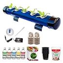 Casa De Amor Hydroponics Kit for 5 Plants Home, Garden, Small Balconies, nutrients & All Essentials to Start Growing Plants Indoor & Outdoor hydroponic Gardening (Set of 1) (French Blue)