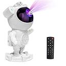 JSH 360° Astronaut Galaxy Projector with Remote Control, Adjustable Timer Kids Astronaut Nebula Night Light for Gifts, Gaming Room, Baby Adults Bedroom, Home and Party