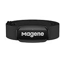 Magene H303 Moniteur de fréquence Cardiaque Sangle de Poitrine HRM Fitness Tracker IP67 Support étanche Bluetooth 4.2 et Ant+, Compatible Wahoo, Zwift, Strava, Elite HRV