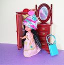 KELLY Barbie & Wooden Furniture & Accessories 3 DOLLS MATTEL Dollhouse