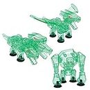 Zing Stikbot Glow in The Dark Mega Monsters, Complete Set of 3 Stikbot Collectable Glowing Monster Action Figures, Create Stop Motion Animation