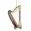 Holz Miniatur 11,4 cm Harfe Musik Musikinstrument Weihnachten Ornament Dekoration