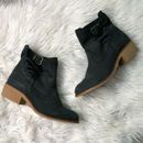 Anthropologie Shoes | Anthropologie 37 6 6.5 Black Leather Ankle Boots | Color: Black | Size: Eur 37 Us 6-6.5