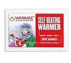 WARMEE Body Warmers - Heat Packs for Travelling in Winters - ACTIVATES by AIR - ONE TIME USE (Pack of 2 PCS) 8 Hours of Warmth
