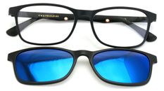 TR90 Black Reading Glasses With Sunglasses Clip On - Eyeglasses Readers Clear