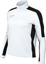 Nike Womens Soccer Drill Top W Nk DF Acd23 Dril Top, White/Black/Black, DR1354-100, S