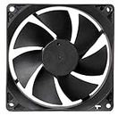 Electronic Spices DC 12V Cooling Fan Black for PC Case CPU Cooler Radiator PACK OF 2