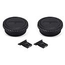 Back Rear Lens Cap Cover & Body Cap Cover Kit with Hot Shoe Cover for Canon EOS 60D 70D 77D 80D 5D Mark III IV 6D 7D Mark II 5Ds 1DX Mark II Rebel T6 T7 T5 T3 T3i T4i T5i T6i T6s T7i SL1 SL2 and More