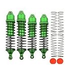RCAWD Big Bore Full Aluminum Shocks for Traxxas Slash 4WD 4x4 Upgrades Parts, 1/10 Traxxas Stampede 4WD 4x4,Traxxas Hoss 4WD 4x4,Traxxas Rustler 4WD 4x4(Green)