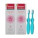 Morisons* babydreams The Choice of Smart MUMS Kids Strawberry Flavour Manual Toothpaste 50 Gm (Pack of 2) & Baby Premium Oral Care Toothbrush with Soft Bristles (Pack of 2)