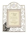 Timeless Treasures Desk Clock Picture Frame A Treasured Sister Gift Giftware