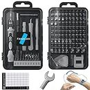 FANACAN 160in1 Precision Screwdriver Set, Magnetic Small Screwdriver Set, Electronic Repair Tool Kit, Compatible with iPhone, MacBook, Laptop, PC, Tablet, Phone, Computer, PS4, PS5, Switch (Grey)