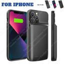 For iPhone 15 14 13 12 11 XR External Fast Battery Charger Case Power Bank Cover