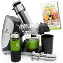 GREEN-PRESS EDELSTAHL Entsafter Slow Juicer mit Edelstahl-Schnecke | BPA-frei