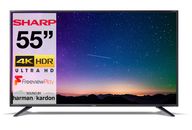 Sharp 55" Inch Smart 4K Ultra HD HDR UHD LED TV - Freeview Play - Netflix - HDMI