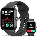 Smart Watch for Men Women (Answer/Make Call) with Alexa Built in, iPhone Android Compatible, Fitness Tracker Heart Rate Blood Oxygen Sleep Monitor 1.8'' Touch Screen Bluetooth Watch IP68 Waterproof