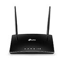 TP-Link AC750 Dual Band 4G LTE Router, SIM Slot Unlocked, WAN/LAN Port, Removable Wi-Fi Antennas, Compatible with FDD-LTE and TDD-LTE, No Configuration Required, UK Plug, Black (Archer MR200) (UK Version)
